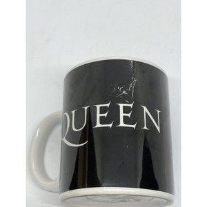Half Moon Bay Queen Rock Band Black & White 2007 Coffee/Tea Mug EUC
